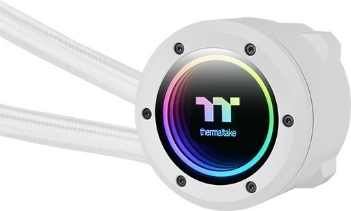 Vse-v-enem tekočinski hladilnik Thermaltake TH280 V2 ARGB Snow, 14 cm, 84.32 cfm, bel
