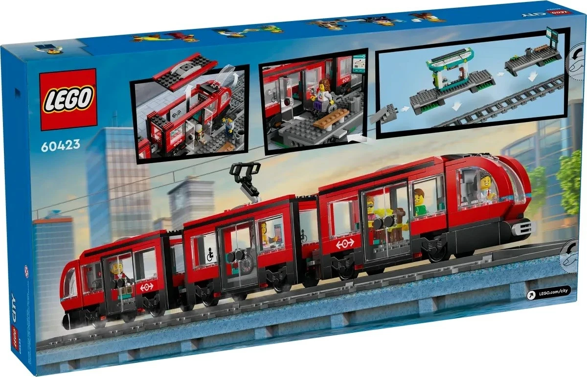 Tramvaj in postaja LEGO CITY 60423, set