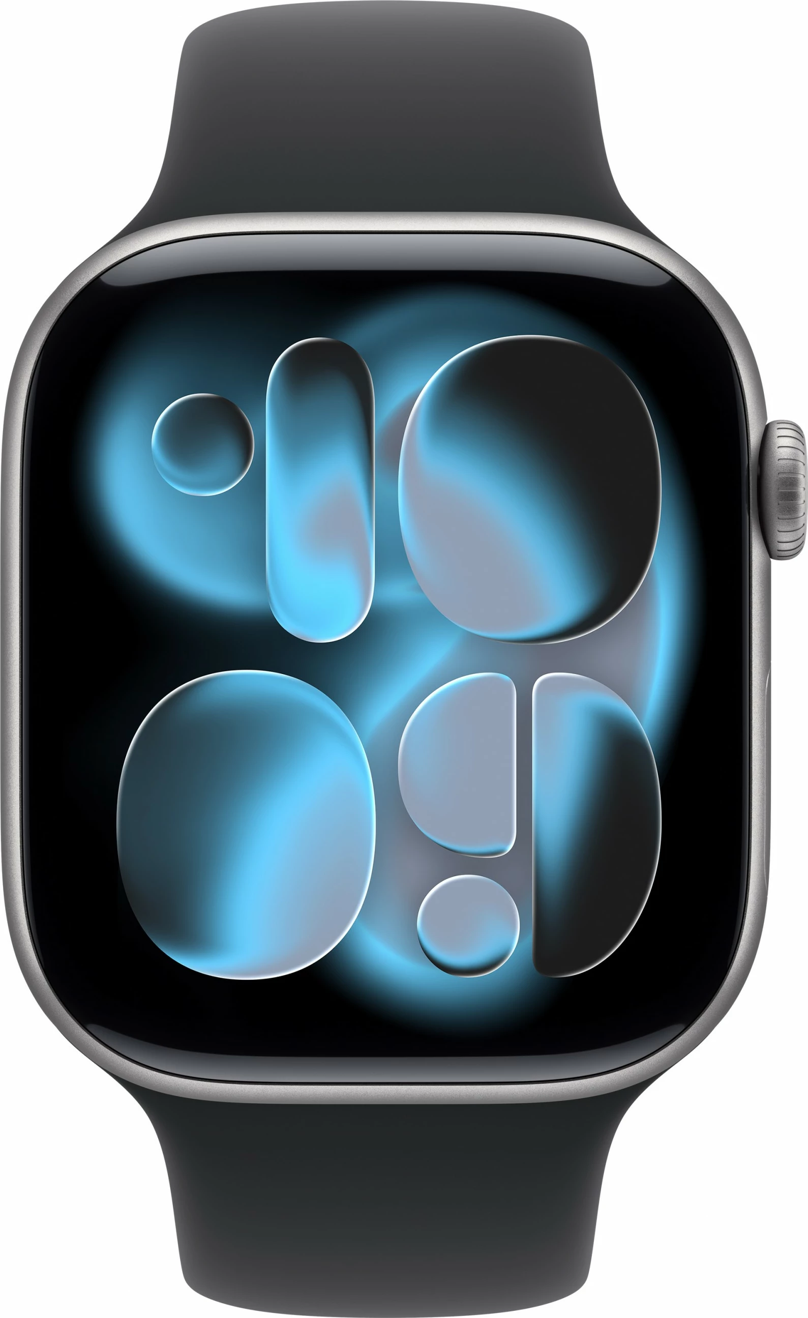 Pametna ura aluminij 46 mm, Space Grau, Apple Watch S11, športni pašček S/M, črn