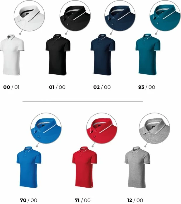 Polo majica, Malfini, za moške, rdeča