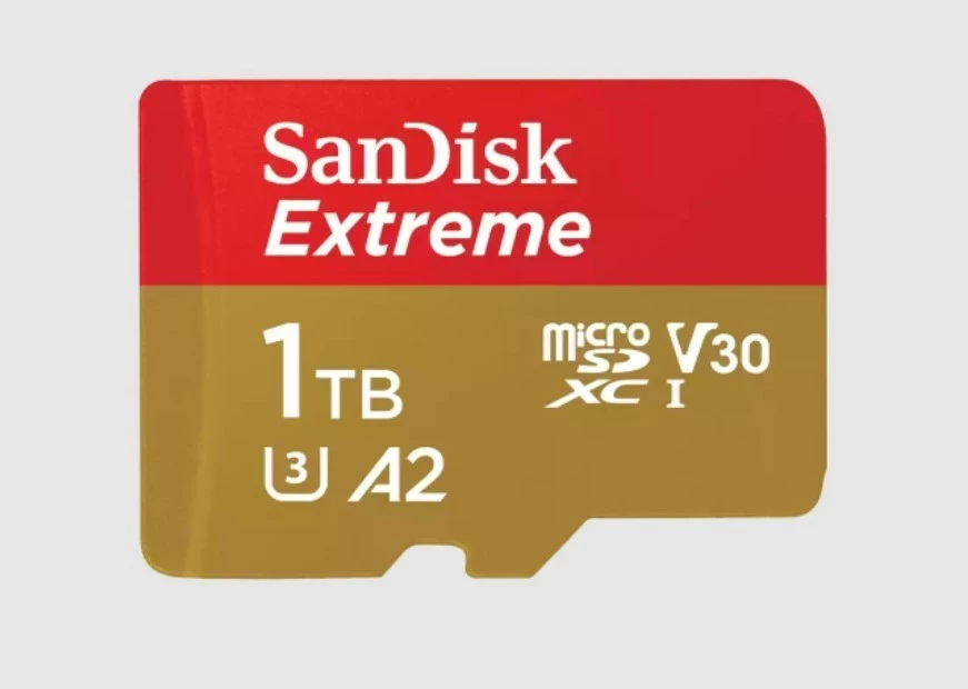 Kartica pomnilnika SanDisk Extreme 1.02 TB MicroSDXC UHS-I Class 3, rdeča