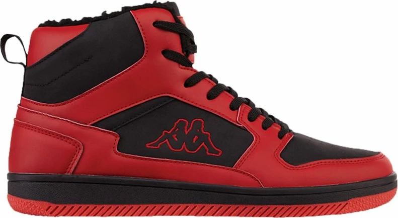 Topel podložen par športnih čevljev Lineup Fur, Kappa, črno-rdeč