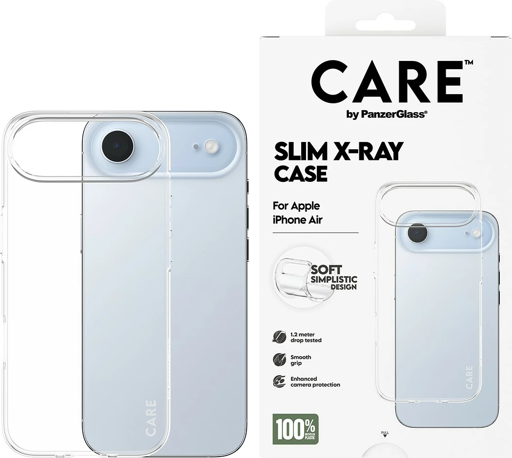 Prozoren ovitek za telefon PanzerGlass CARE fashionable X-Ray Soft Basic za iPhone Air