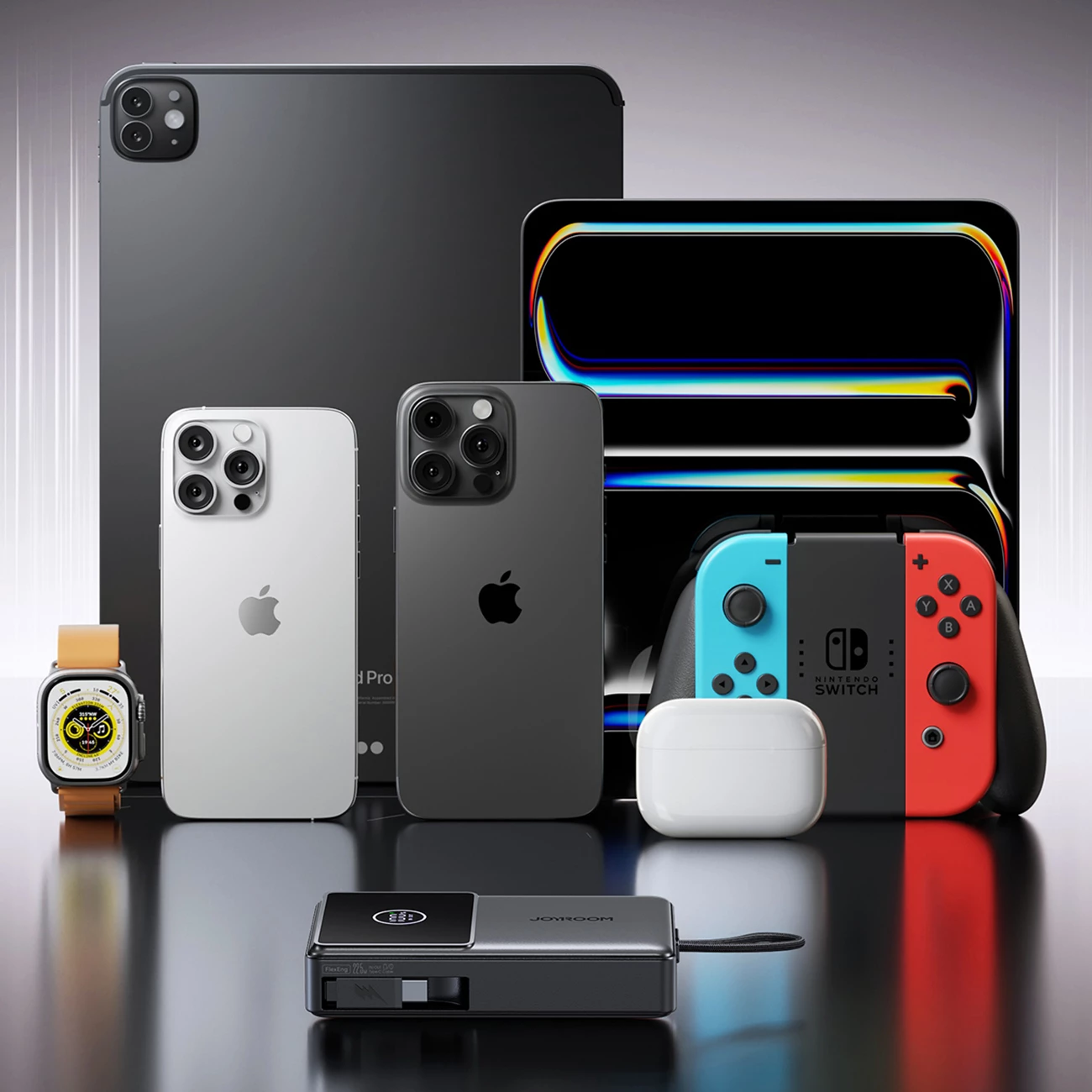 Prenosna baterija Joyroom JR-PR1, 10000 mAh, s priključnim kablom USB-C, 22.5W, črna