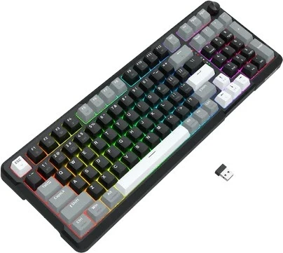 Mehanska tipkovnica Redragon ARLOKKS QMK K742, 96%, RGB, brezžično/žično, angleška, črna