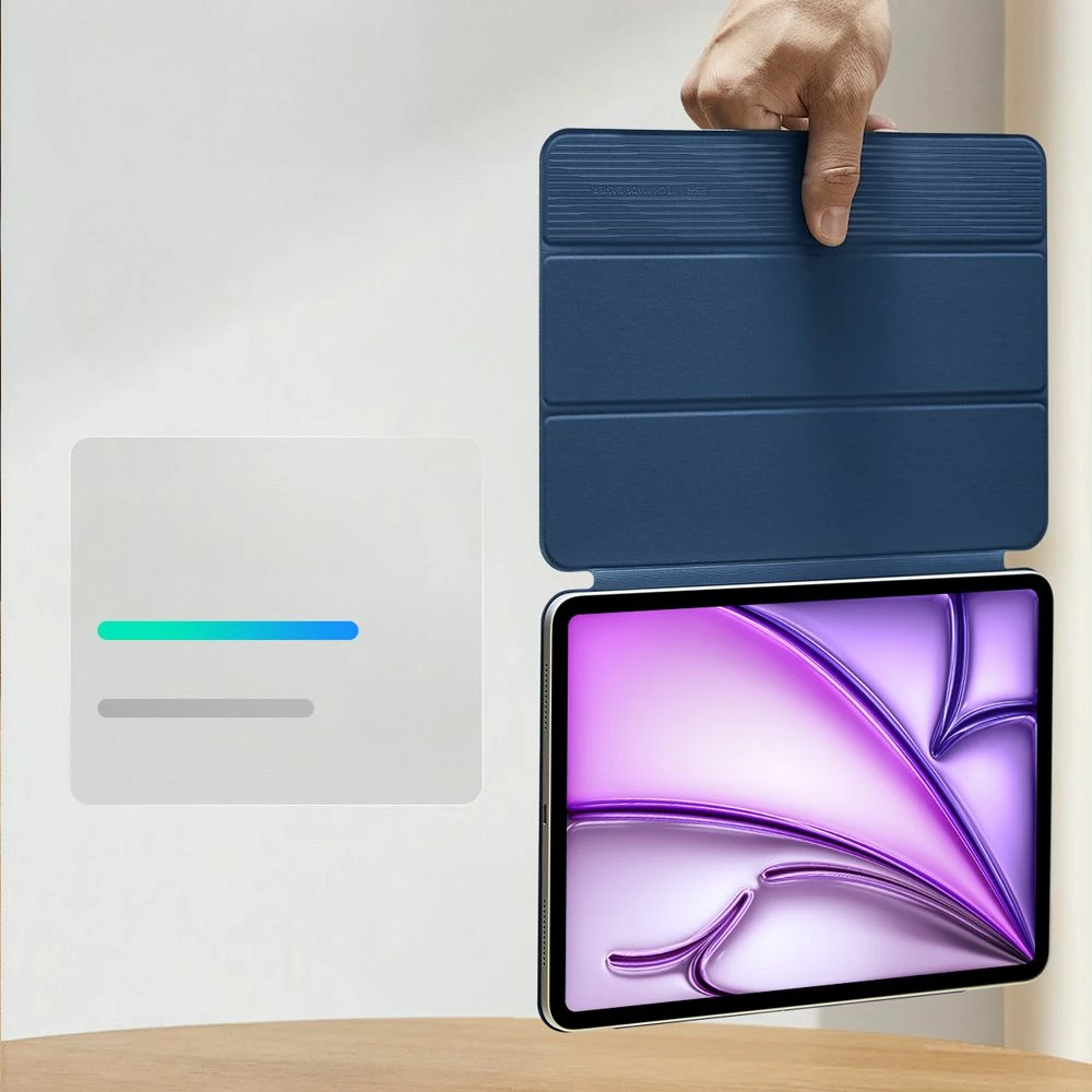 Rebrasten magnetni ovitek ESR za iPad Pro 12,9" 2020/2021/2022 in iPad Air 13" 2024/2025, moder