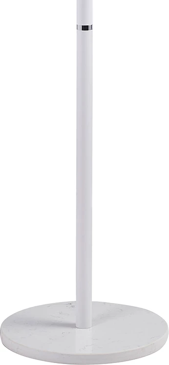 Stojalo za plašče, kovina, belo-naravno, D37x169 cm Marianna