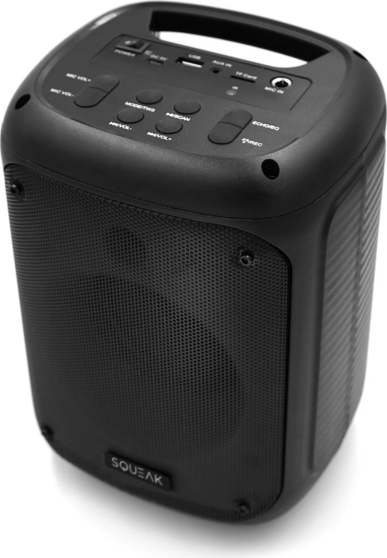 Bluetooth zvočnik SQUEAK Beatflow SQ1005 z mikrofonom, karaoke, črn