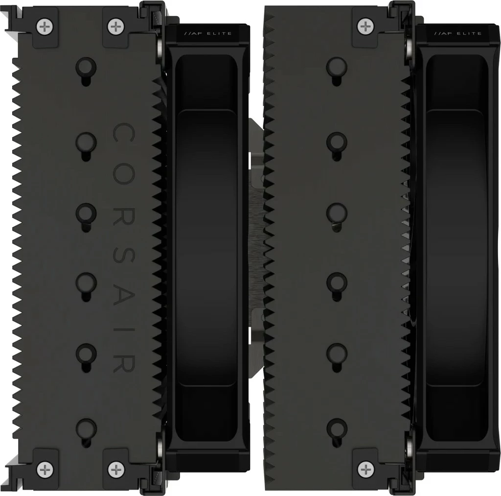 Zračno hlajenje Corsair AF ELITE A115, 2x140mm, za CPU, črno