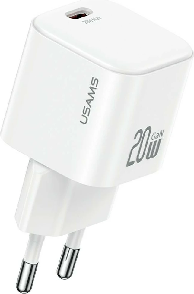 Hitri polnilec 20W, USAMS JO Series CC260, USB-C z 1 m kablom, bel