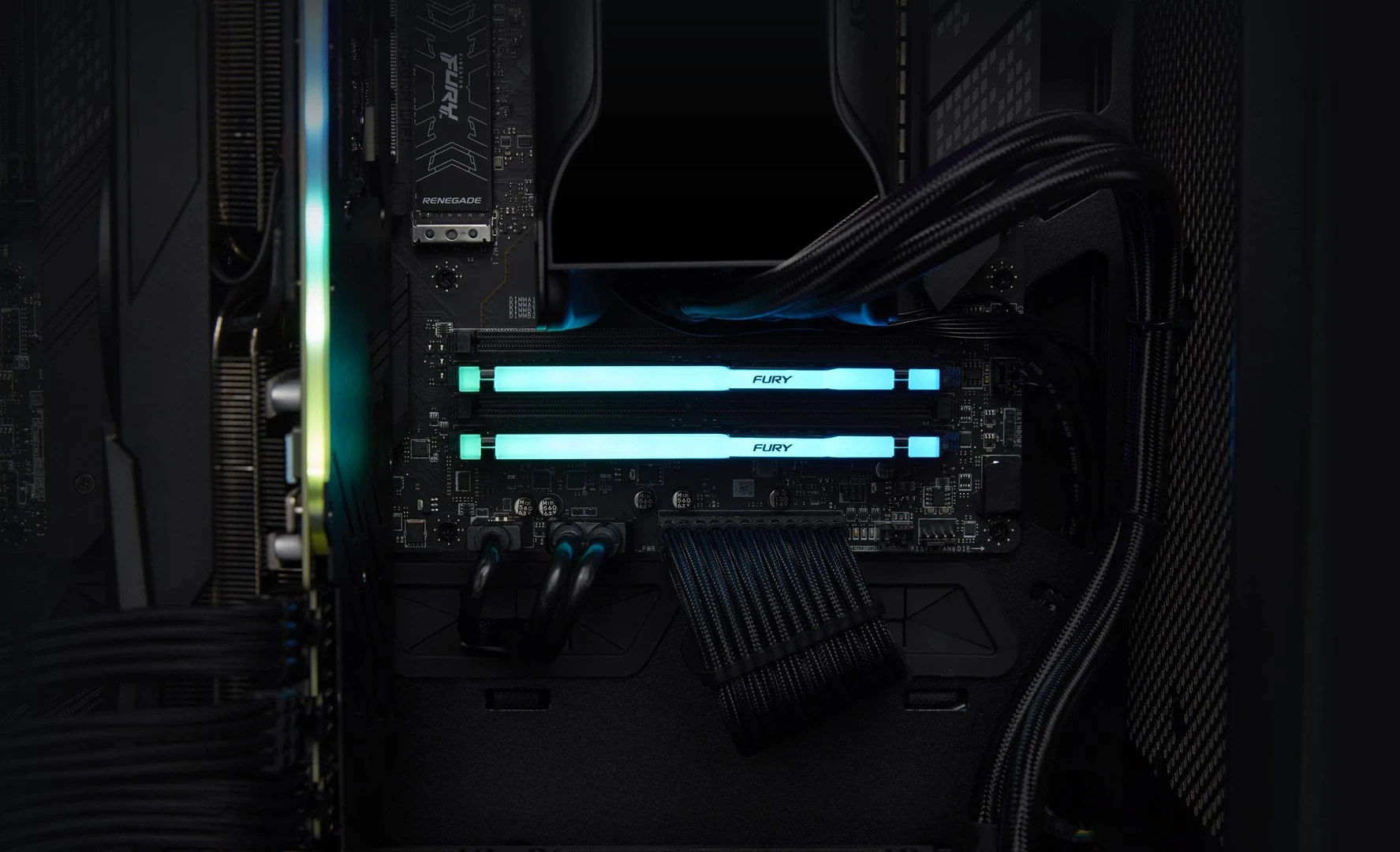RAM pomnilnik Kingston FURY 32GB 5200MT/s DDR5 CL40 DIMM (komplet 2) Beast RGB