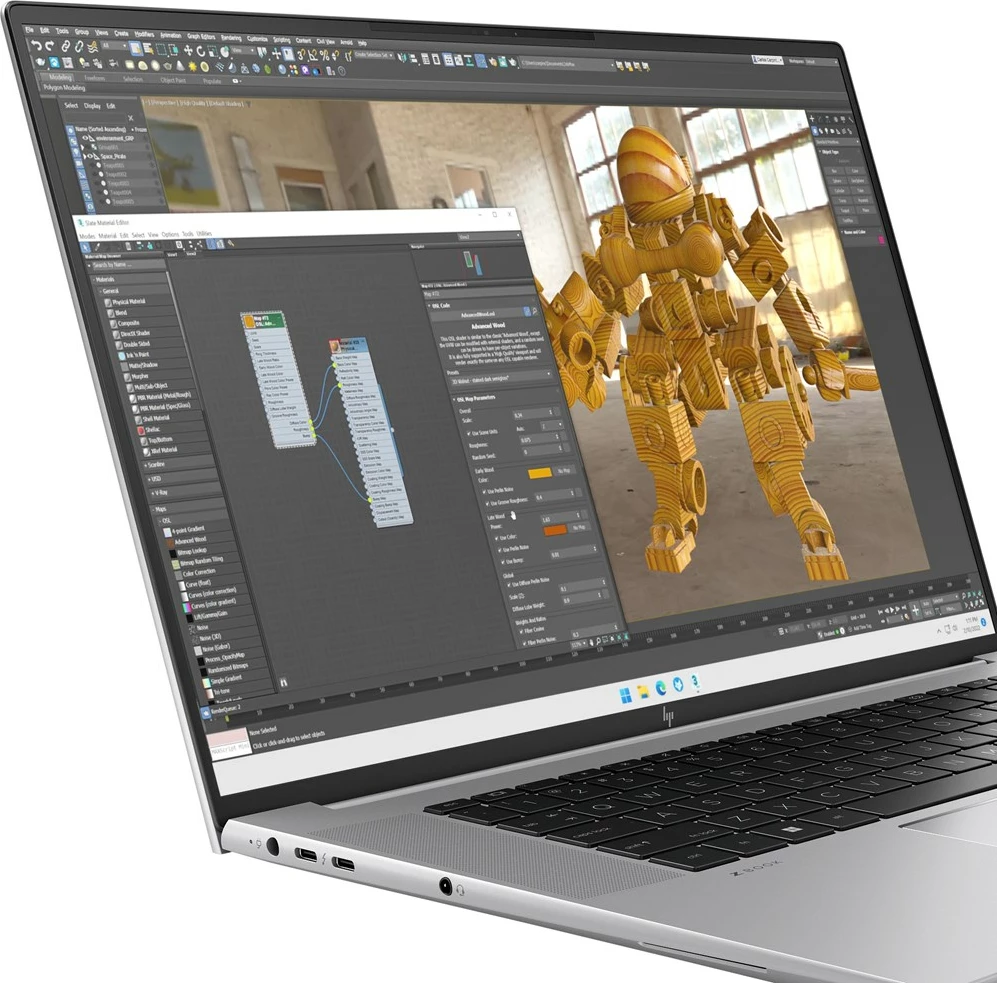 Prenosnik 16" WUXGA, 64GB RAM, 2TB SSD, RTX 3000, siv, HP Studio G11 Ultra 7 165H