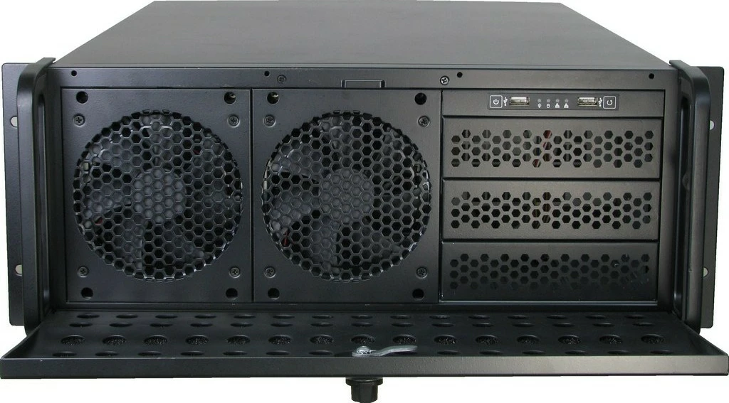 Računalniško ohišje za strežnik, 4U, ATX/EATX/micro ATX, metalno srebrno, Inter-Tech IPC 4U-4129L
