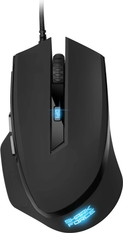 Optični igralni miš SHARKoon SHARK Force II, USB Type-A, 4200 DPI, črn