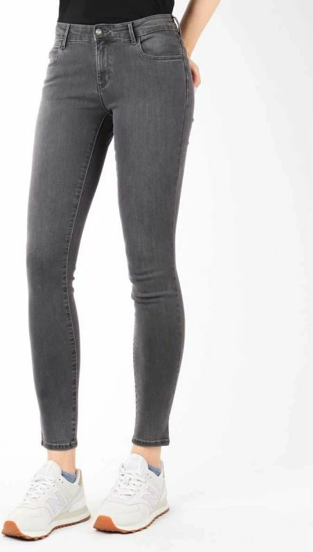 Ozke ženske hlače Wrangler, sive