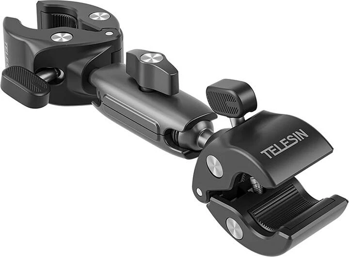 Držalo za športne kamere, Telesin GP-HBM-001-D, vrtljivo 360°, aluminijeva zlitina, za krmilo motornega kolesa/kolesa