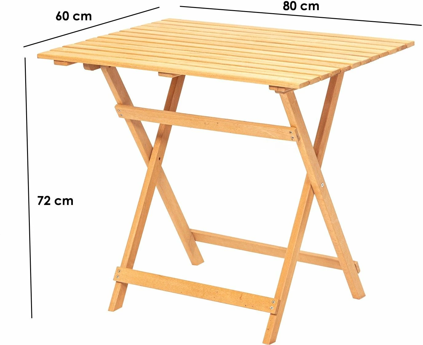 Vrtna miza iz jesenovega lesa Hanah Home My022