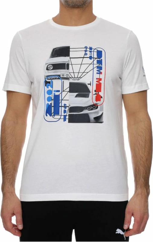 Majica BMW Motorsport, Puma, moška, bela