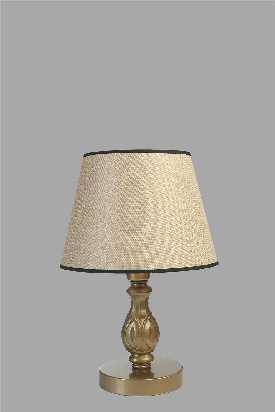 Namizna svetilka Opviq 8845-1, zlata in krem