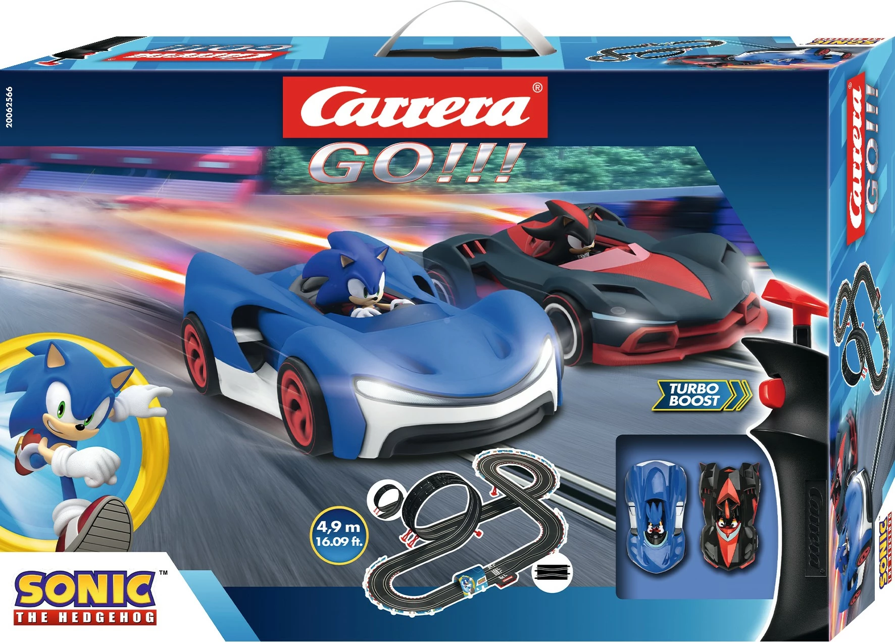 Set proge za dirke 4,9 m, Carrera GO!!! Sonic the Hedgehog