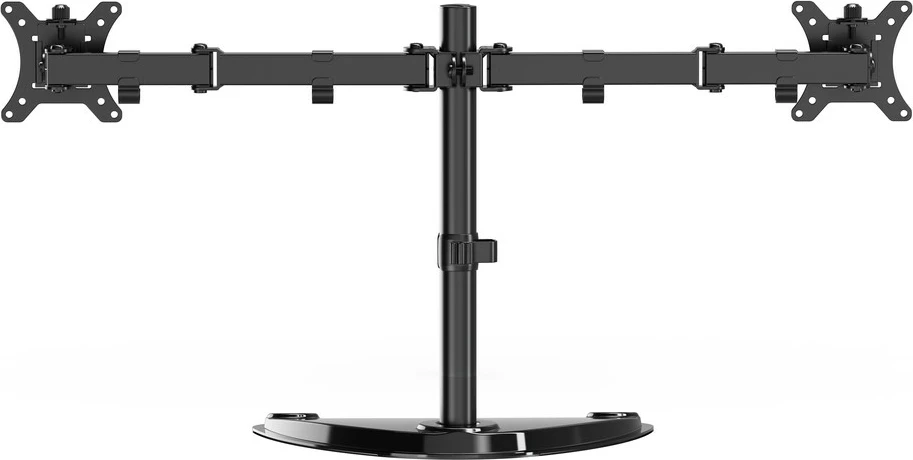 Namizni nosilec za 2 monitorja, 13–32", Gembird MS-D2ST-02, črn
