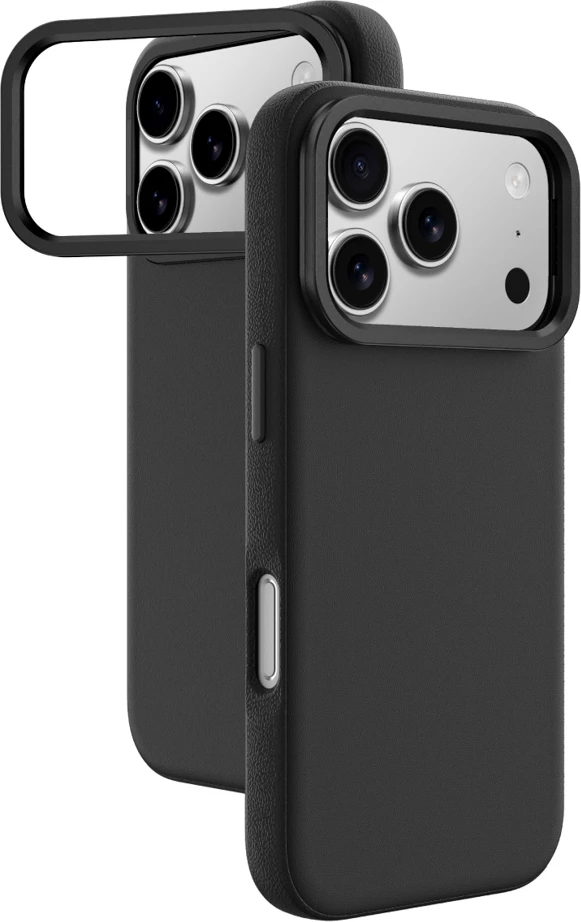 Ovitek za telefon z nosilcem AmazingThing Glamour za iPhone 17 Pro, črn