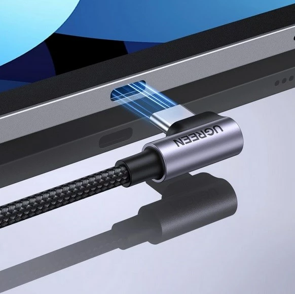 USB-C kabel 0,5 m, 60 W, siv UGREEN 50122B