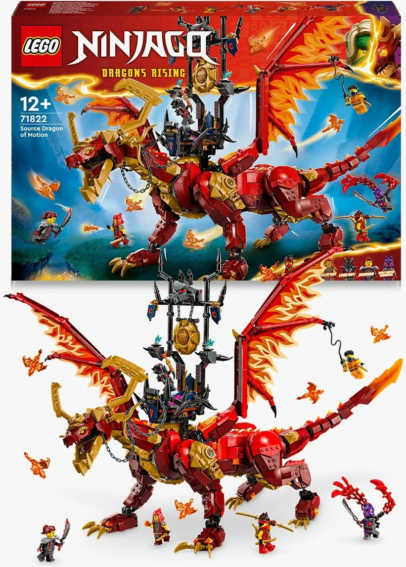 Set za gradnjo Ninjago Quelldrache der Bewegung, LEGO 71822, večbarven