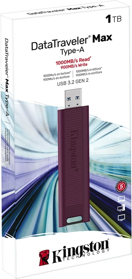 USB ključ Kingston DataTraveler Max 1TB, USB 3.2 Gen 2, rdeč