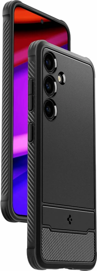 Ovitek Spigen Rugged Armor za Samsung Galaxy S24, mat črn