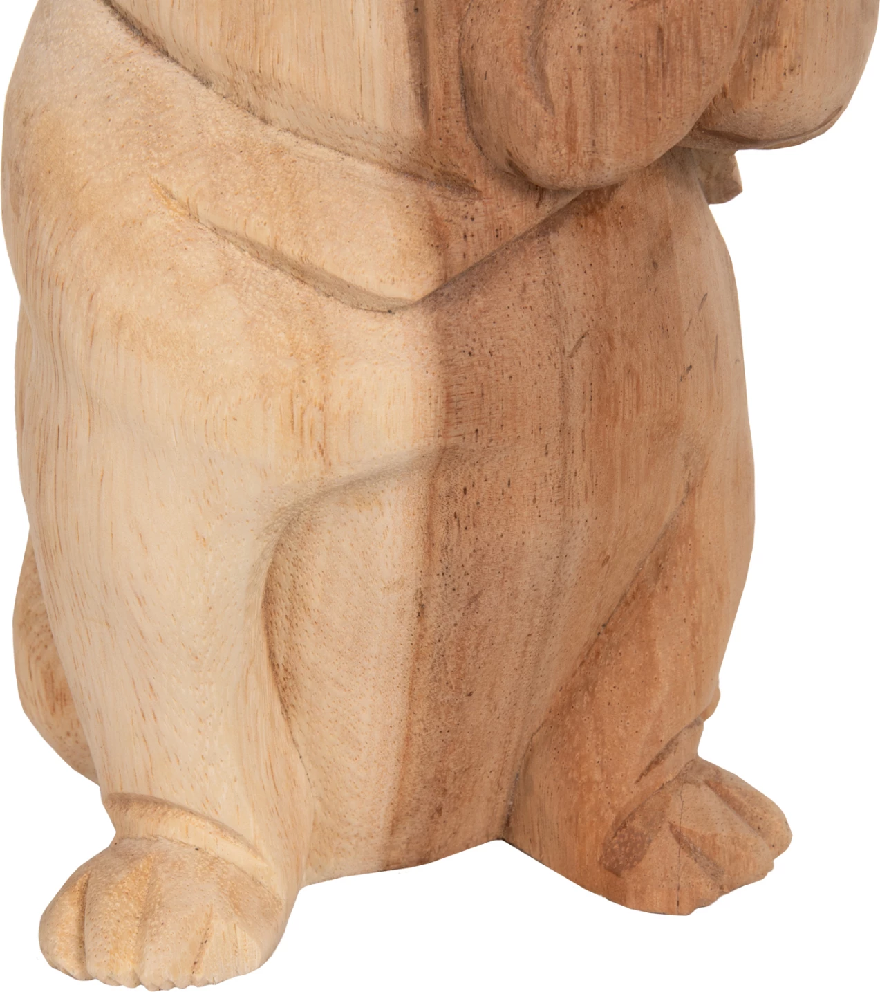 Talna dekoracija FH7925 buldog iz suar lesa v naravni barvi 18x14x20Hcm