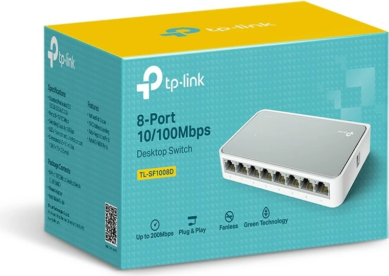 8-portni Fast Ethernet switch TP-Link TL-SF1008D, bel