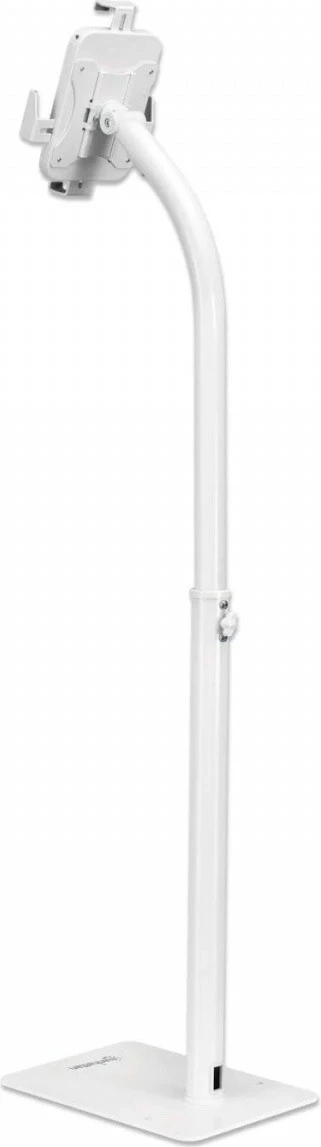 Stojalo za tla za tablico 7,9–11" Techly 406345, belo, z varnostnim ključem