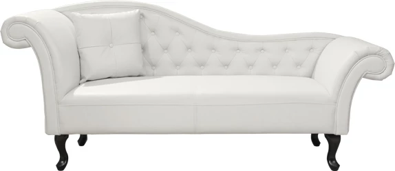Reel tipa chesterfield Niovi FH3007.02 bela levi ročaj 190x61x84cm