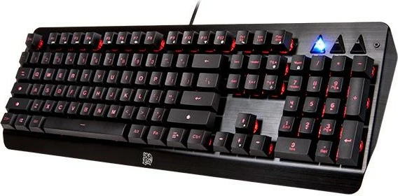 Gaming tipkovnica Thermaltake Challenger Edge, RGB, polna velikost, z žico, črna