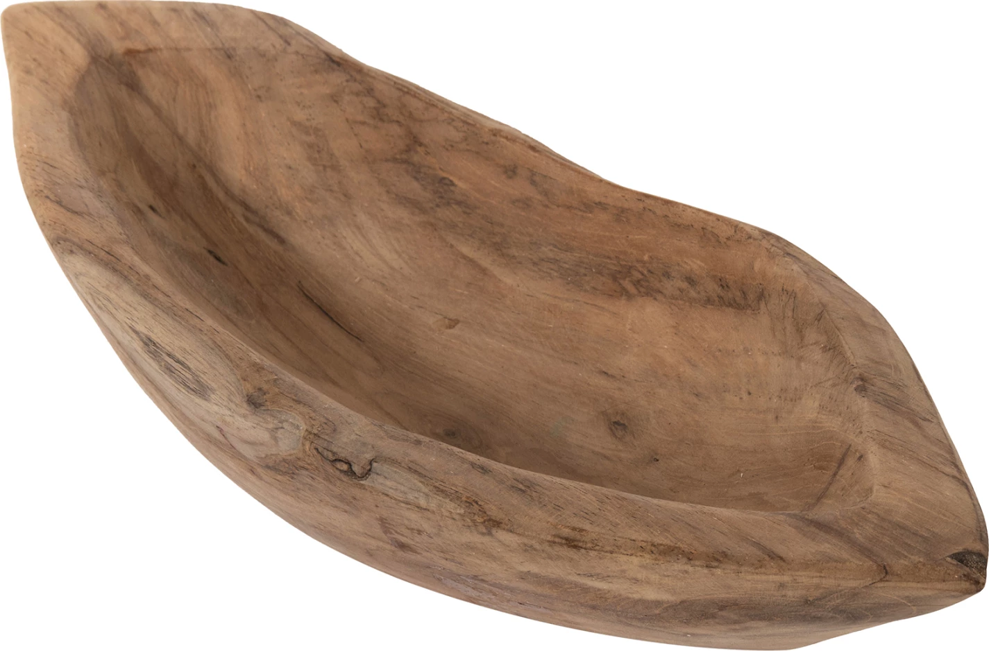 Namizna dekorativna skleda FH9632 iz tikovine 30x6x13Hcm