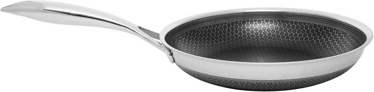 Ponev za praženje 24 cm KOHERSEN Black Cube, s pokrovom, srebrna