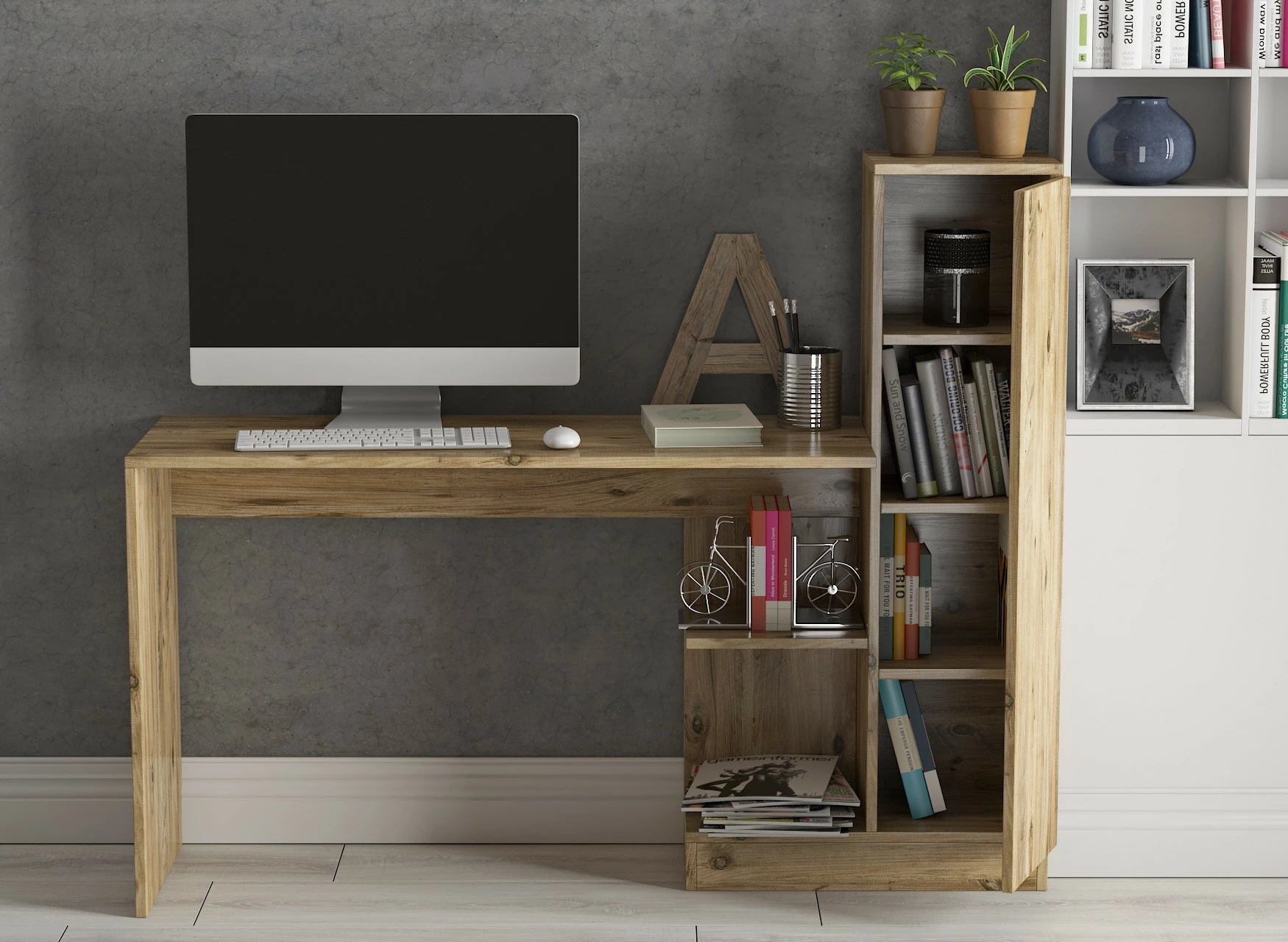 Miza za študij Matilda, Skye Decor, Atlantic Pine