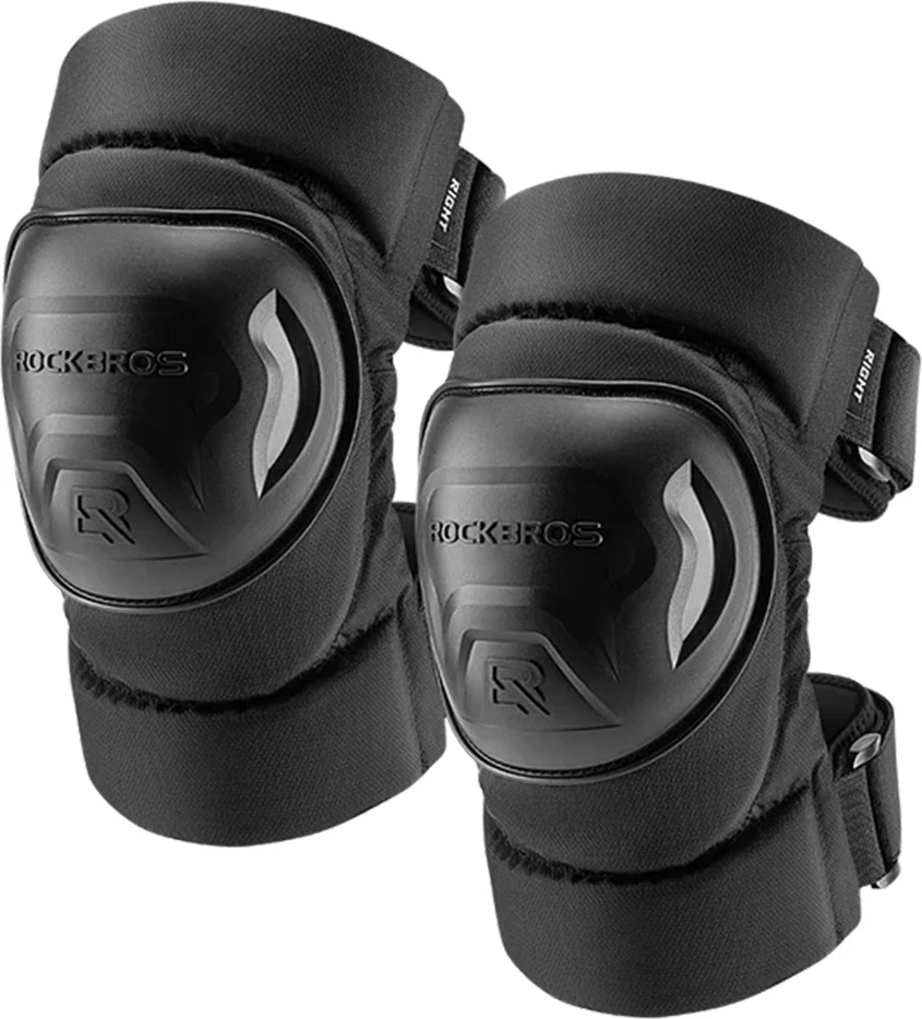 Koljenski ščitniki Rockbros 19230003001, najlon/plastika, črni, komplet