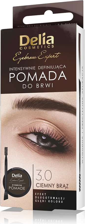 Barva za obrvi Delia Eyebrow Expert 3.0 Dark Brown, 2,5 g