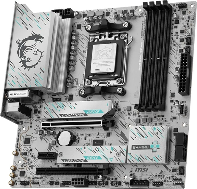 Matična plošča MSI B850M GAMING PLUS WIFI, Socket AM5, micro ATX, črna