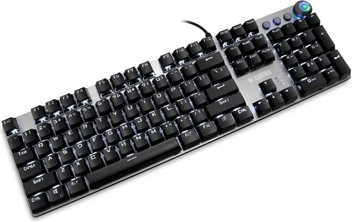 Mehanska/LED osvetljena tastatura iBox Aurora K-4 USB, črna