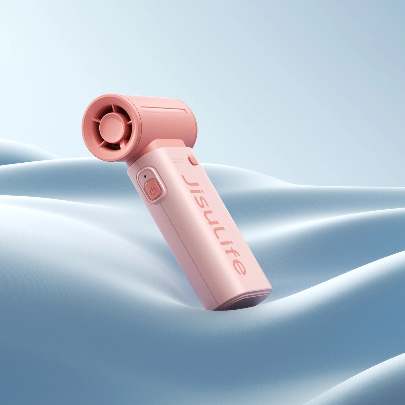 Prenosni ventilator Jisulife Life9, 5000mAh, USB-C, rožnat