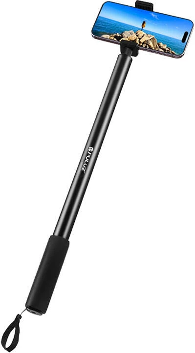 Metalen selfie palica Puluz PU641B za Insta360 One RS/X2/X3/X4, 2 m, črna