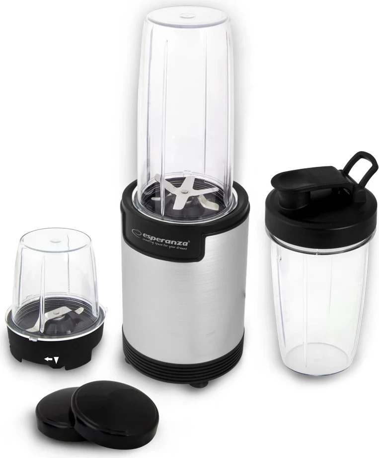 Blender za smoothie 9 v 1, 900 W, siva Esperanza Nutri Bomb EKM030