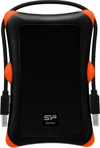 Zunanja ohišje za HDD/SSD Silicon Power Armor A30, črno-oranžno