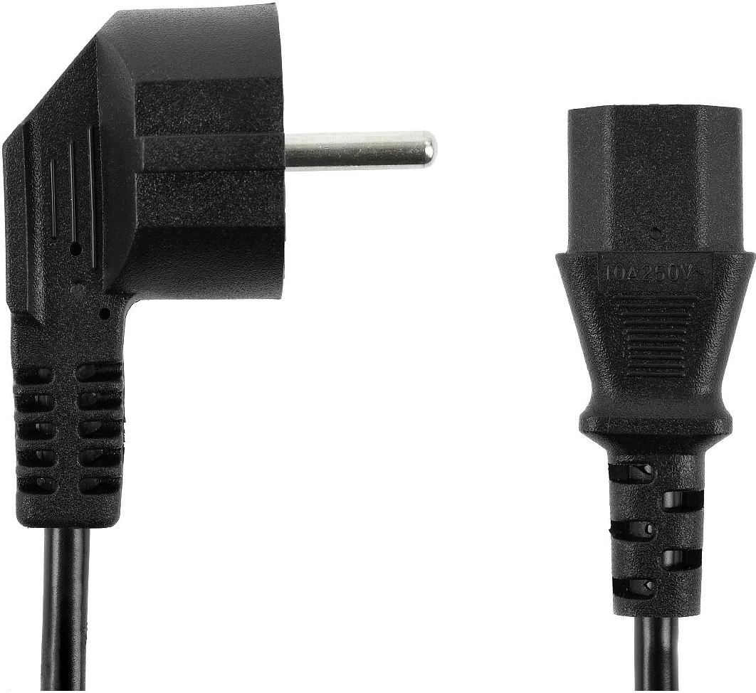 Napajalni kabel Accura Schuko - C13, 10,0 m, črn