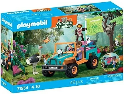 Igralni set z živalmi, večbarven terenski avtomobil Playmobil 71854 Animals & Friends, 49 kosov, 4+, plastika