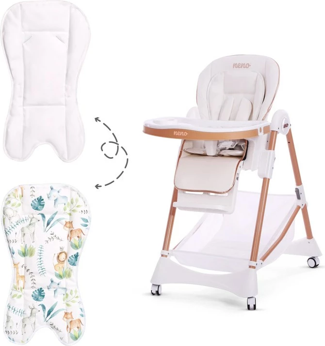 Multifunkcijski stol za hranjenje Neno Sedi White, bel