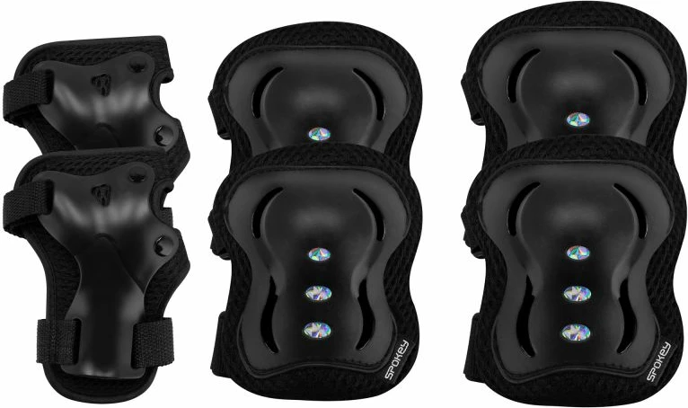 Mladinski zaščitni set Spokey, črn